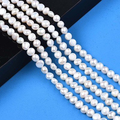 Natural Cultured Freshwater Pearl Beads Strands PEAR-N014-07B-1