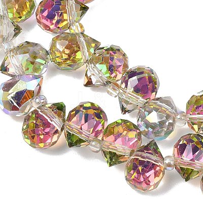 Electroplate Glass Beads Strands EGLA-D030-17-02-1