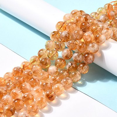 Natural Citrine Bead Strands G-P466-01A-1