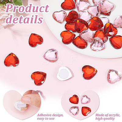 72Pcs 2 Colors Glass Rhinestone Cabochons RGLA-FG0001-22-1
