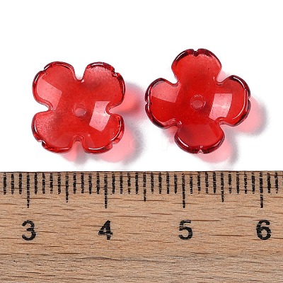 Baking Paint Glass Bead Caps GLAA-S202-04A-1