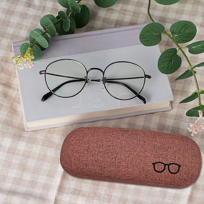 1Pc Oval Polyester Eyeglass Cases AJEW-CN0007-32A-1