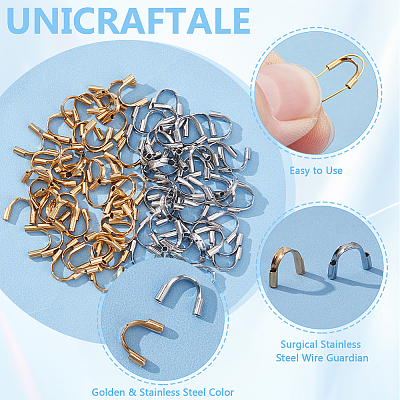 100Pcs 2 Colors 316 Surgical Stainless Steel Wire Guardian STAS-UN0035-88-1