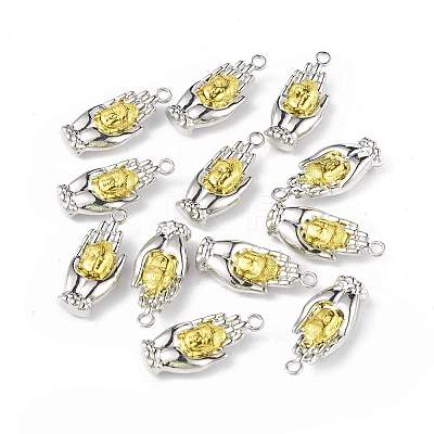 Two Tone Alloy Pendants PALLOY-M206-13P-1