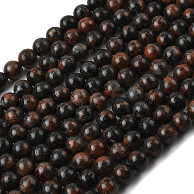 Natural Gemstone Beads Strands G-P582-8mm-01-1