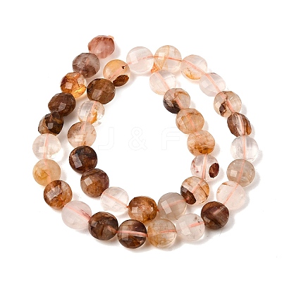 Natural Yellow Hematoid Quartz Golden Healer Quartz Beads Strands GG-CBA4808-H01-01-1