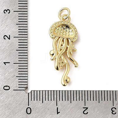Brass Enamel Pendants KK-CJC0013-16G-06-1