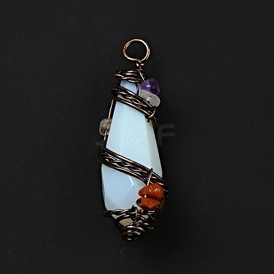 Opalite Pointed Big Pendants G-G860-03R-04-1