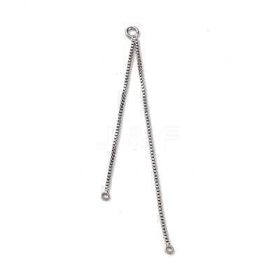 Brass Tassel Box Chain Big Pendants KK-G510-13P-1