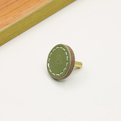 Leather Cabinet Door Knobs CABI-PW0001-076D-1