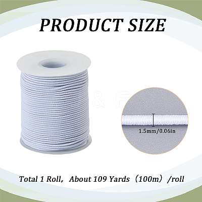 1 Roll 100M Polyester Elastic Cord OCOR-SC0001-10D-01-1