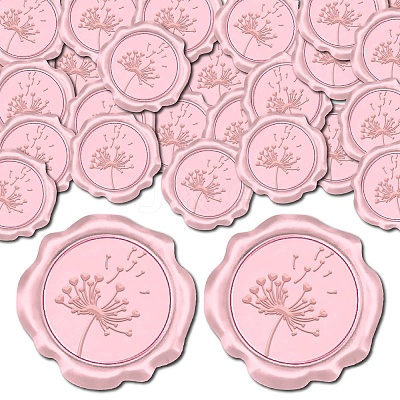 100Pcs Adhesive Wax Seal Stickers DIY-CP0010-70E-1