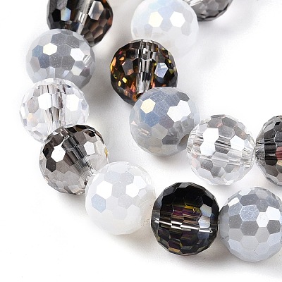 Electroplate Glass Bead Strands GLAA-Z006-01E-1