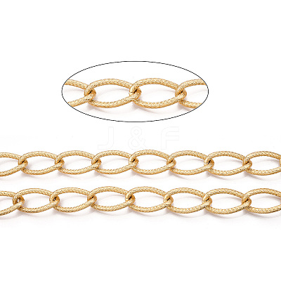 Aluminium Textured Curb Chains CHA-T001-51G-1