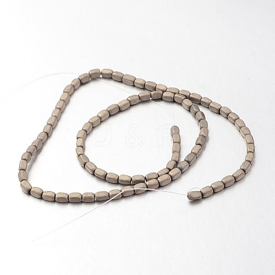 Electroplate Non-magnetic Synthetic Hematite Bead Strands G-F300-40B-F06-1