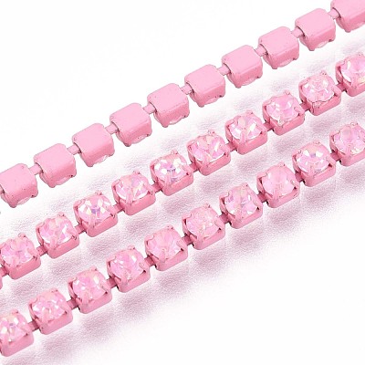 Iron Rhinestone Cup Chains CH-T006-05B-09-1