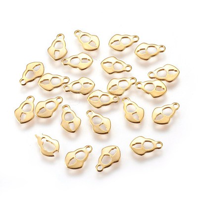 304 Stainless Steel Charms STAS-E447-11G-1