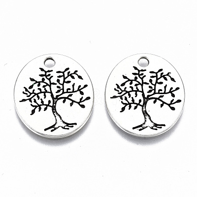 Tibetan Style Alloy Pendants TIBE-S314-117AS-RS-1