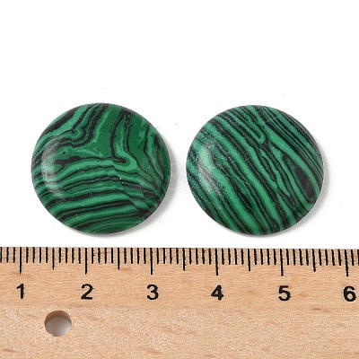 Synthetic Malachite Cabochons G-C189-05D-1