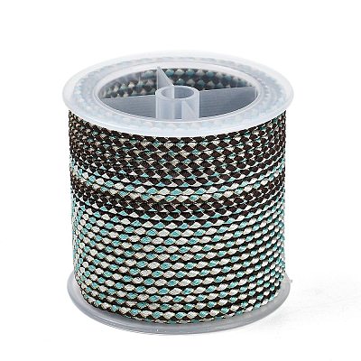 11M Polyester Braided Cord with Cotton Core & Metallic Thread OCOR-Z006-01-13-1