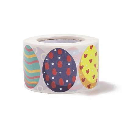 9 Patterns Easter Theme Self Adhesive Paper Sticker Rolls DIY-C060-02B-1