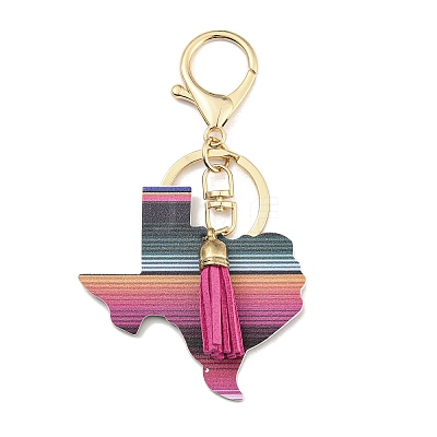 PU Leather Keychain KEYC-C007-02A-G-1