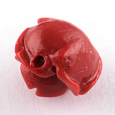 Dyed Flower Synthetical Coral Beads CORA-R011-33J-1