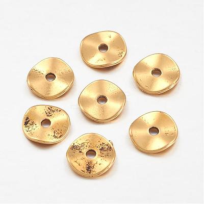 Tibetan Style Alloy Wavy Spacer Beads GLF9350Y-NF-1