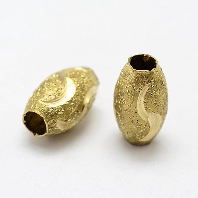 Brass Textured Beads KK-J270-59C-1