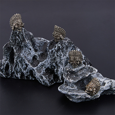 4Pcs Tibetan Style Alloy European Beads TIBEB-FH0001-40AS-1
