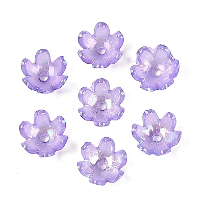 Transparent Acrylic Bead Caps TACR-T007-07E-1
