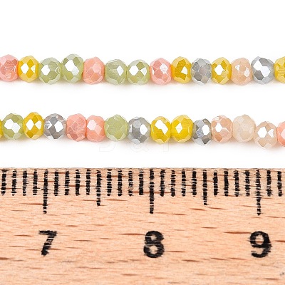 Electroplate Glass Beads Strands GLAA-T023-A16-04-1