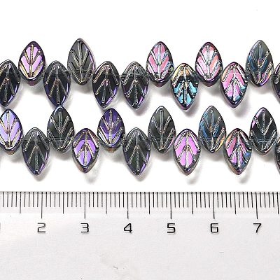 Electroplate Glass Beads Strands EGLA-B004-02A-FR05-1