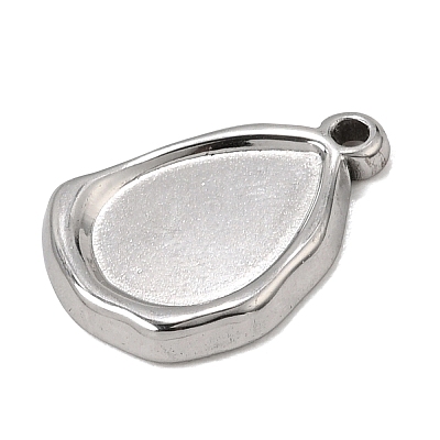 304 Stainless Steel Pendant Cabochon Settings SA-CBA9B1E-01B-P-1