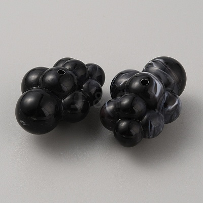 Opaque Acrylic Beads SACR-TAC0005-04B-1