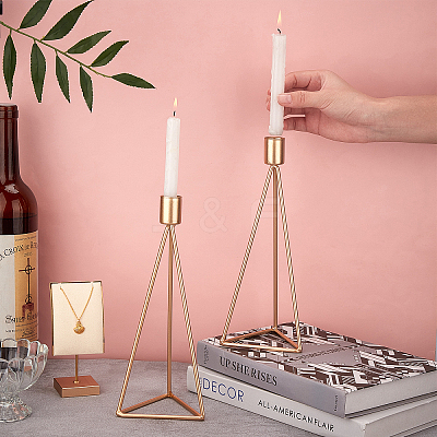 Iron Candle Holder AJEW-WH0171-56A-1