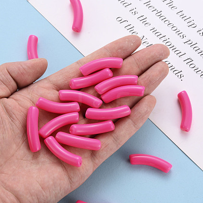 Opaque Acrylic Beads MACR-S372-002B-S005-1