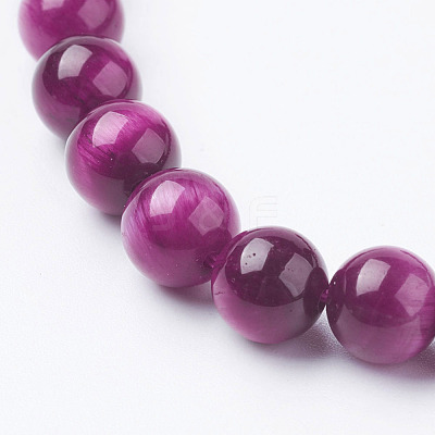 Natural Rose Tiger Eye Beads Strands G-G099-8mm-12-1