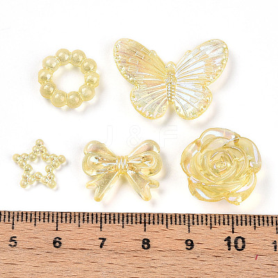 Transparent Acrylic Beads OACR-N137-73F-1
