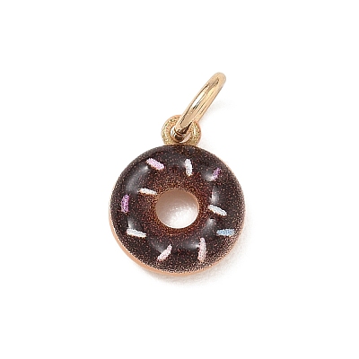 Spray Painted Brass Charms KK-CBAEB58-03B-1