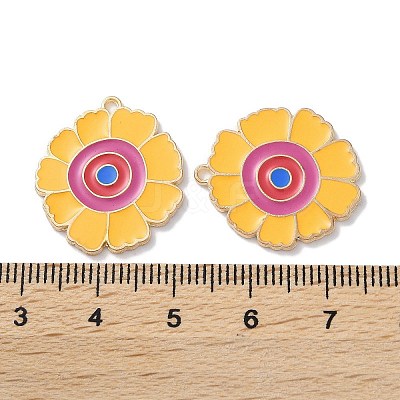 Alloy Enamel Pendants ENAM-O001-07B-G-1