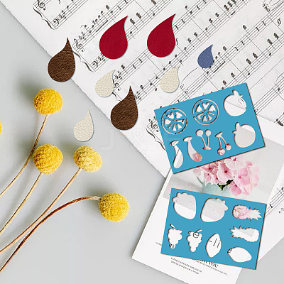 Acrylic Earring Handwork Template DIY-WH0359-066-1