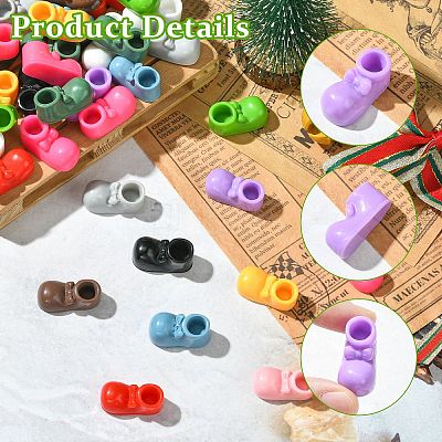 60Pcs 12 Colors Opaque Resin Cabochons RESI-CJ0004-81-1
