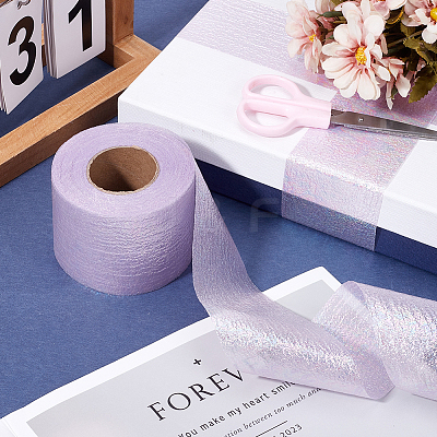 Sparkle Polyester Laser Deco Mesh OCOR-WH20001-34A-1