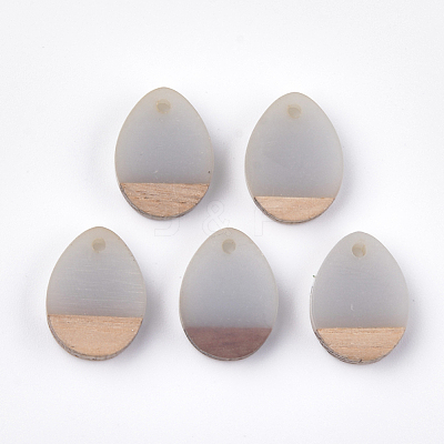 Resin & Walnut Wood Pendants RESI-S358-15D-1