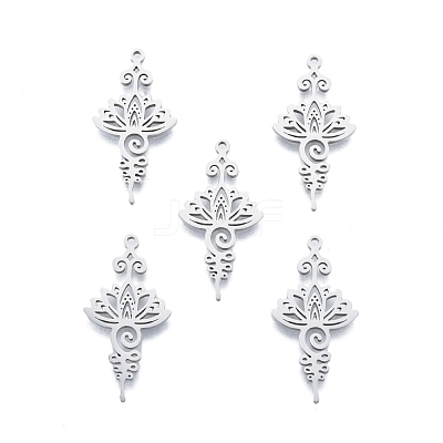 Non-Tarnish 201 Stainless Steel Pendant STAS-B027-16P-1