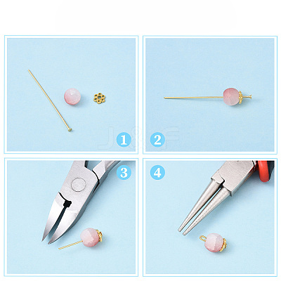 Brass Flat Head Pins KK-YW0004-02E-P-1