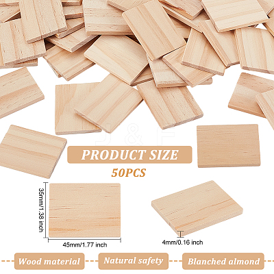 Unfinished Wood Tags DIY-WH0349-07-1