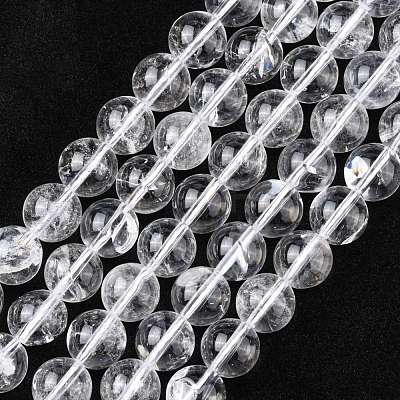 Natural Quartz Crystal Beads Strands G-C175-10mm-2-1