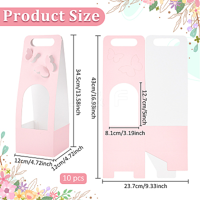 Butterlfy Paper Floral Boxes CON-WH0001-62A-01-1